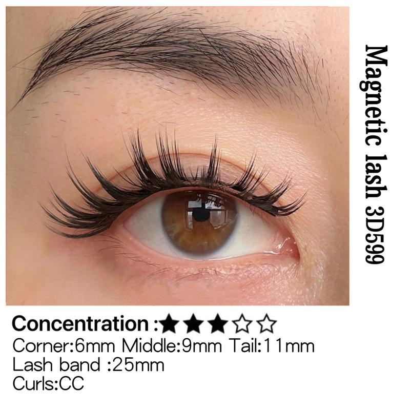 2026 Premium Synthetic Hair Magnetic Eyelashes Handmade No Glue Needed No Eyeliner Soft Magnets Quantum Magnetic Lashes Set