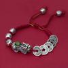 New Five Emperors Money Pixiu Bracelet Men's and Women's Fashion Versatile Handwoven Bracelet Bracelet Gift