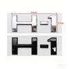H-1 car sticker rear tailgate emblem body h english lettering 3d modification logo decal