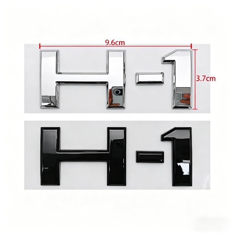 H-1 car sticker rear tailgate emblem body h english lettering 3d modification logo decal