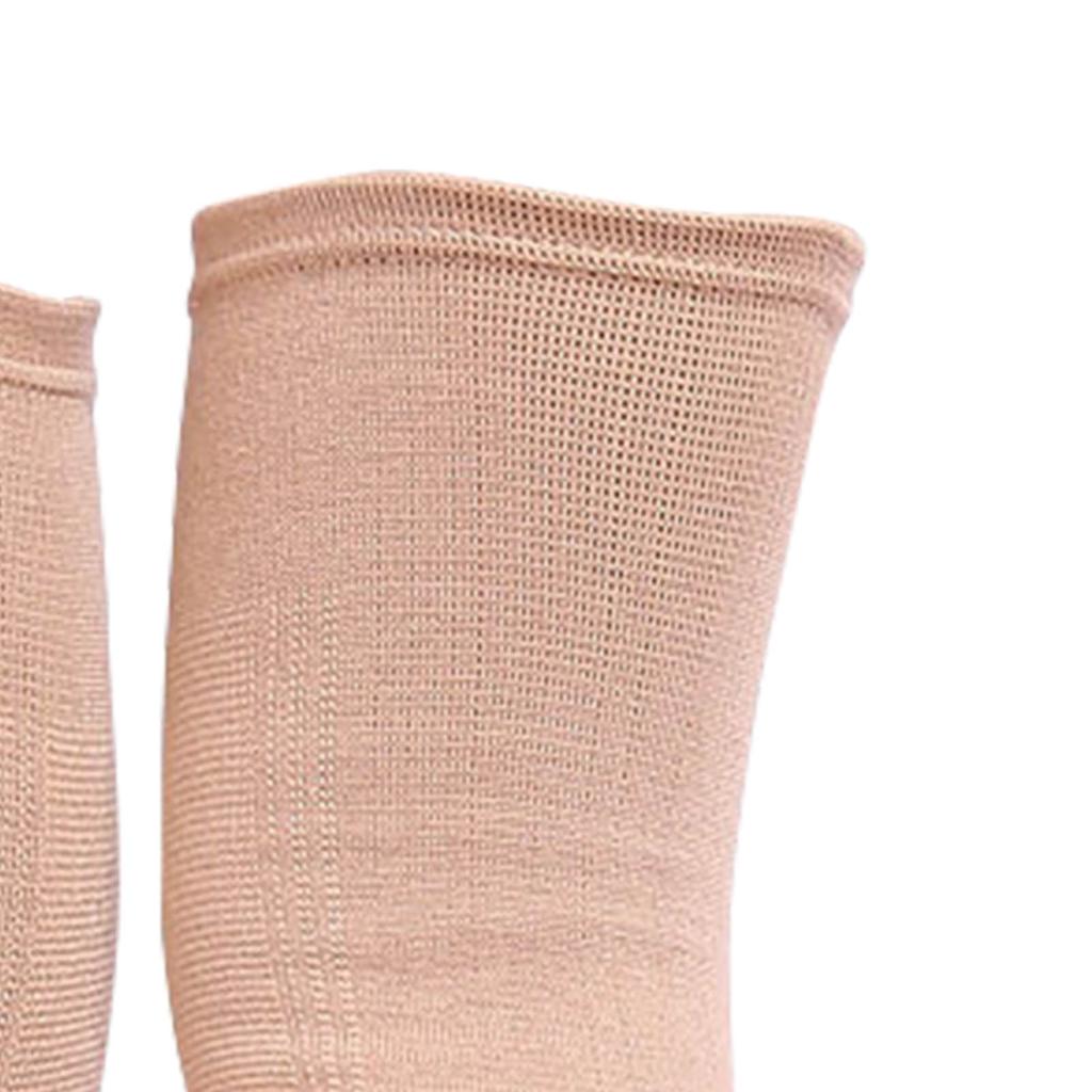 Knee Compression Sleeve Chemical Fiber Elastic Warm Knee Support Accessory for Outdoor Mountaineering Biking Running
