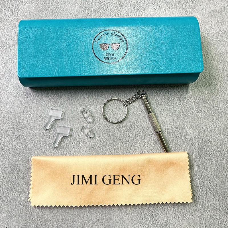 Men Titanium Alloy Optical Glasses Frame Fashion Male Square Eyewear Ultra-light Metal Non-Prescription Eyebrow Style Eyeglasses