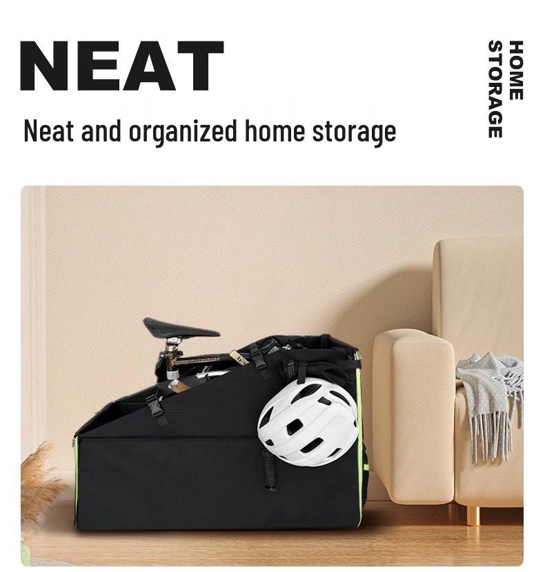 Boîte de rangement pour vélo pliant Dahon: Convient aux coffres de voiture, aux places de parking et aux zones de stockage.