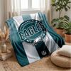 Coperta in Flanella Pile Philadelphia Eagles Coperta Calda e Accogliente per Divano Letto Viaggio Uso in Tutte le Stagioni