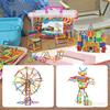 Kids DIY Straw Building Blocks, STEM Educational Magic Sticks, Creative Interlocking Construction Toys for Toddlers