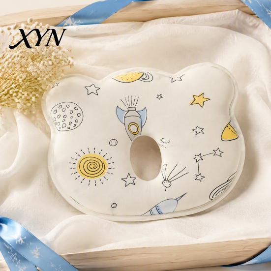 Baby Donut Pillow for Car Seats And Strollers Pillow, Memory Foam Sleeping Cute Cartoon Print, Bear Design, Comfortable Head Rest Infants Soft