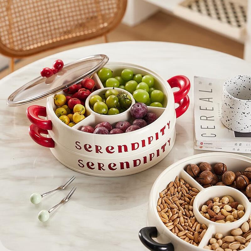 Cute Bowknot Divided Snack & Candy Tray