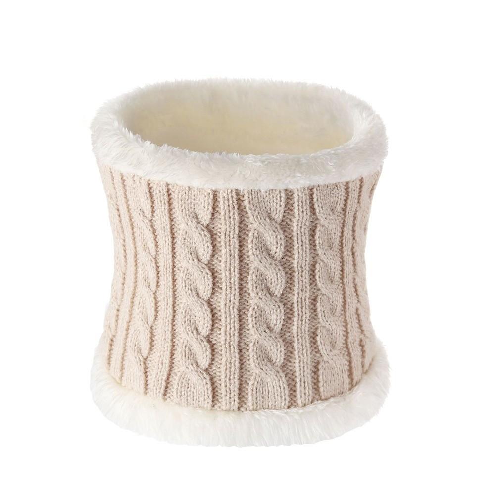 3pcs/set Keep Warm Winter Knitted Hat Thicken Warm Pullover Hat Soft Winter Hat Set  Women