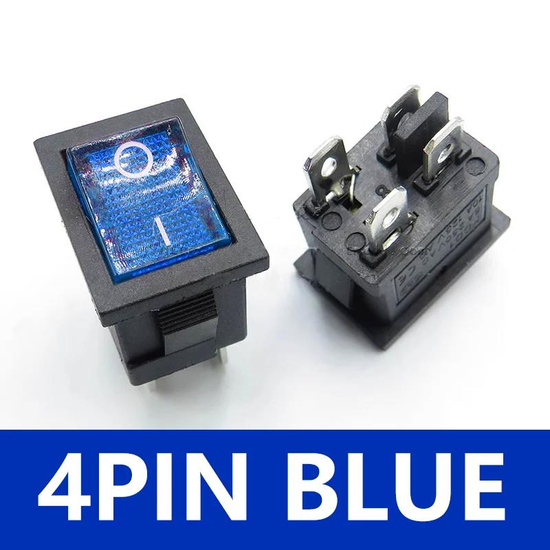 5/20Pcs KCD1 Ship-shape Power Switch ON OFF 10A 125V 6A 250V 2Pin/3Pin/4Pin Rocker Switch Switches 15*21mm