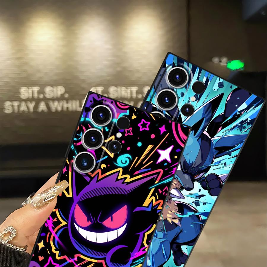 Anime Pokemon Gengar Case for Samsung Galaxy S26 S24 Plus S10 S9 S23 S21 FE S20 S25 Ultra Note 20 Ultra 8 9 10 Funda Phone Cover
