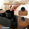 KEBMCHN Espresso Knock Box Multifunctional Coffee Accessory Storage Organizer ABS Anti-Slip Barista Tamper Distributor Portafilter Holder Black