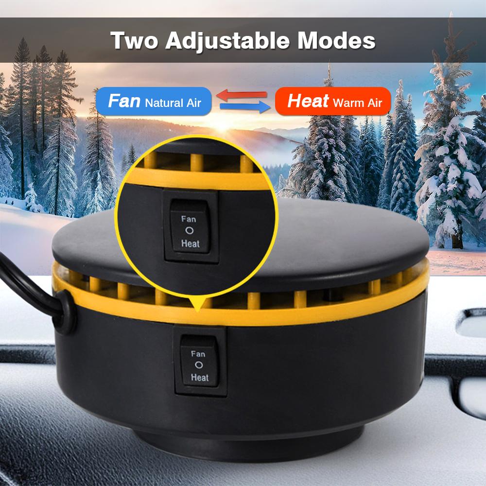 Portable Car Heater Defroster Car Windshield Defogging Defrosting Winter Drying Heating Car Heater 12V 150W