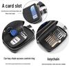 „Universal-Autoschlüsselhülle und Multifunktions-Kartenhalter aus echtem Leder mit Schlüsselanhänger für Männer und Frauen“