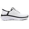 Skechers D'Lux Walker 2.0 Slip-Ins Uomo Tessuto Pelle Sintetica Comfort Ammortizzate Traspiranti Basse Scarpe da Corsa Bianco Nero 232446-WBK