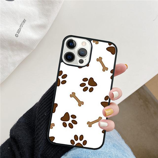 Paws Paw Pattern Cute Dog Cat Phone Case Cover For iPhone 17 Air 15 16 Pro Max 14 13 12 11 Pro Max Plus Coque