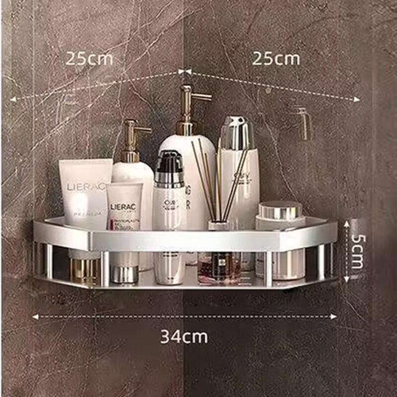 MDNG No-Drill 3-Tier Wall-Mounted Corner Shelf