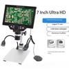 7 Inch 1200X Zoom Vertical Electronic Microscopes Camera Magnifier Ultra HD LCD Screen Digital Microscope