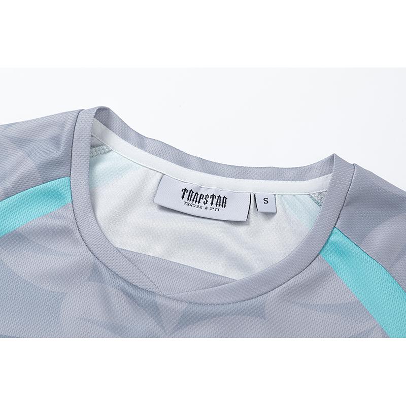 Trapstar London 2026 New Summer Trapstar Logo Diagonal Logo Number 23 Basketball Jersey Football Jersey Gradient Sports Short Sleeved T-shirt