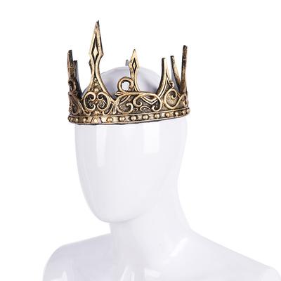 Corona Rey Para Hombres Coronas Disfraz de Halloween Reyes Fiesta Medieval Baile de Fin de Curso Niñosreal Vintage Tocado de Bruja Tocado