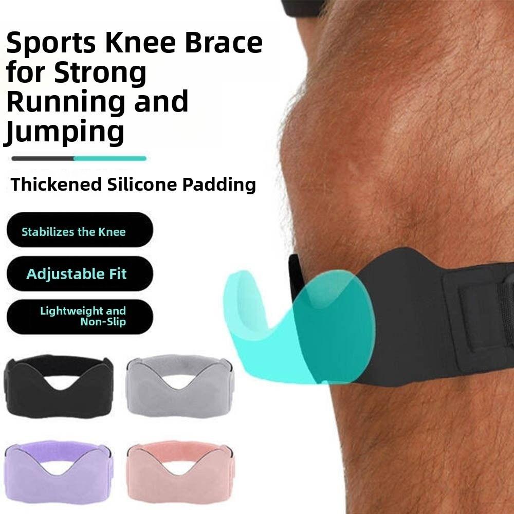 Shock Absorber Patella Tendon Knee Strap Adjustable Knee Band Brace  Basketball Running