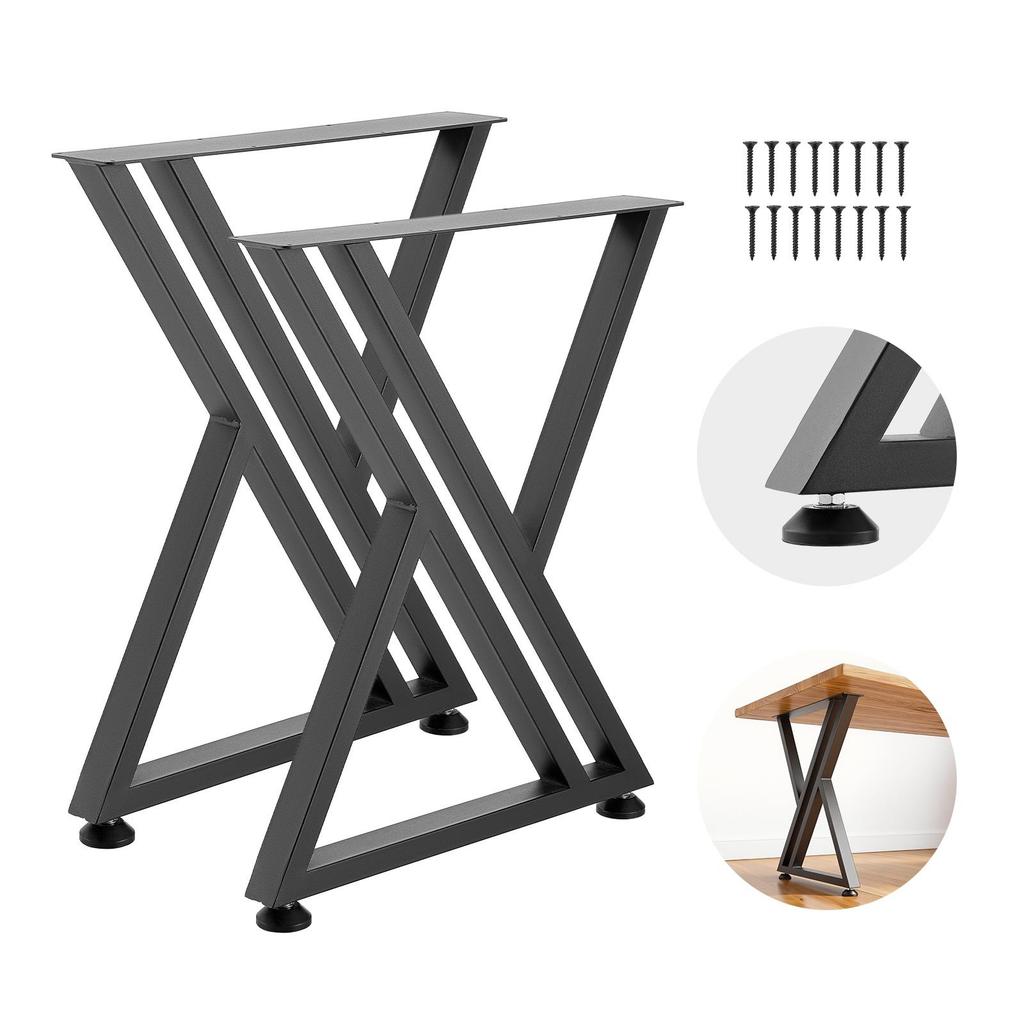 VEVOR Table Legs, 29.1" H x 24" W Steel Furniture Legs, 2204 lbs Max Load Heavy Duty, Easy Installation