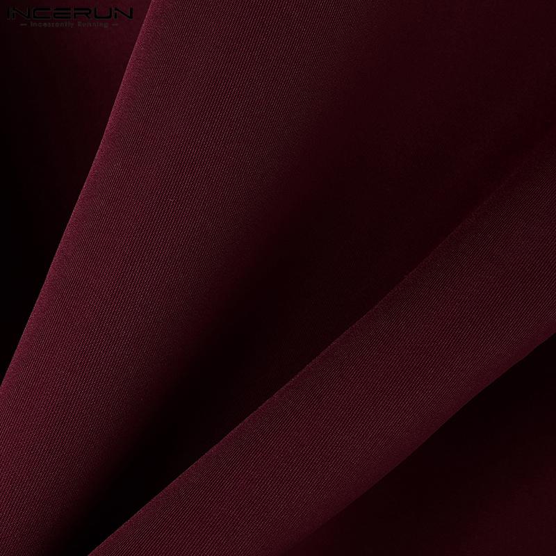 INCERUN Frühling Männer Langarm Reißverschluss Up Nähte Jacken Kurze Mäntel