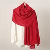 Autumn and winter hot-selling new monochrome linen women's scarf popular solid color cotton and linen feel long towel