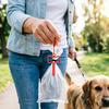 Dog Poop Bag Holder Bone-Shaped Poop Bag Carrier Dog Waste Bag Holder Hands-Free Leash Attachment for Outdoor Walking Training
