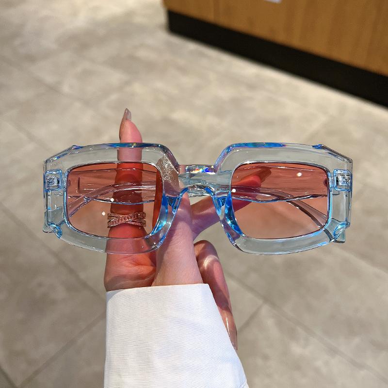 KAMMPT Oversized Men Women Sunglasses New In Fashion Vintage Square Shades Retro Luxury Brand Design Candy Color UV400 Eyewear