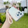 Fashion Laser Gradient Magnetic Lanyard Shockproof Case for iPhone 16 Pro Max 15 14 13 11 12 Pro Max 16Plus 16E Magsafe Cover