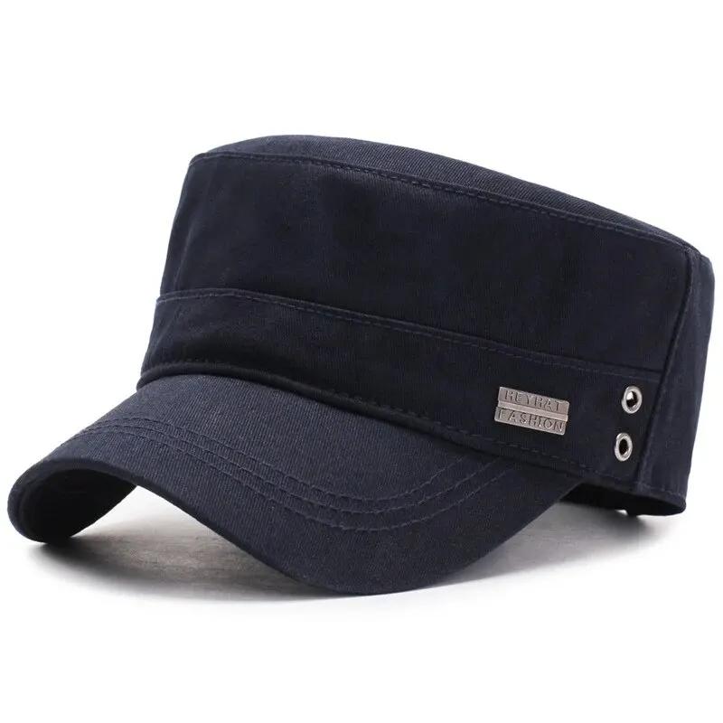 Fashion HEYHAT FASHION Flat Baseball Caps Outdoor Casual Adult Sun Hats Hip Hop Hat Sports Golf Cap Adjustable Snapback Hat