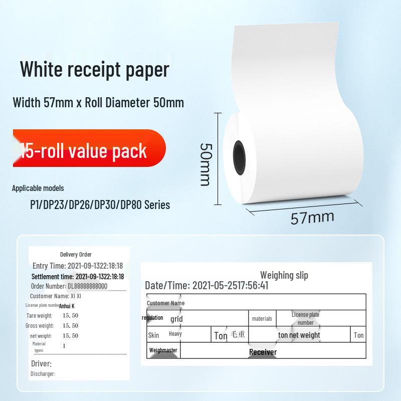 Detong DP30S Colorful Thermal Receipt Paper for Cash Registers (Blue, Red, Yellow)