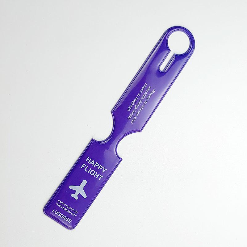 PVC Aircraft Luggage Boarding Pass Luggage Tags Anti Loss Suitcase Tags Luggage Tag Name ID Address Label Travel Accessories
