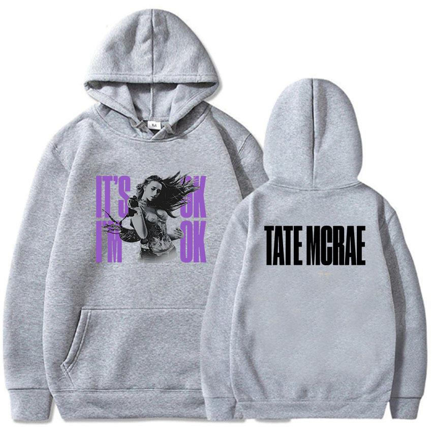 Tate Mcrae It'S Ok I'M Ok Hoodies Men Women Hooded Pullovers