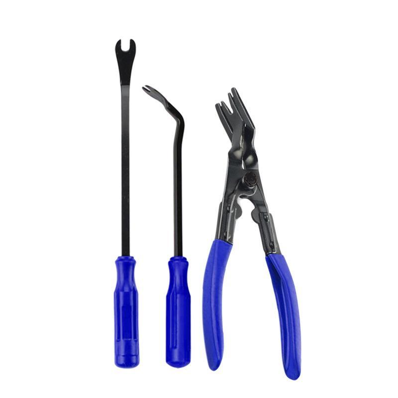 3/7Pcs Car Trim Removal Tool Kit Auto Panel Door Audio Dash Pry Bar Clip Plier For Vehicle Interior Disassembly