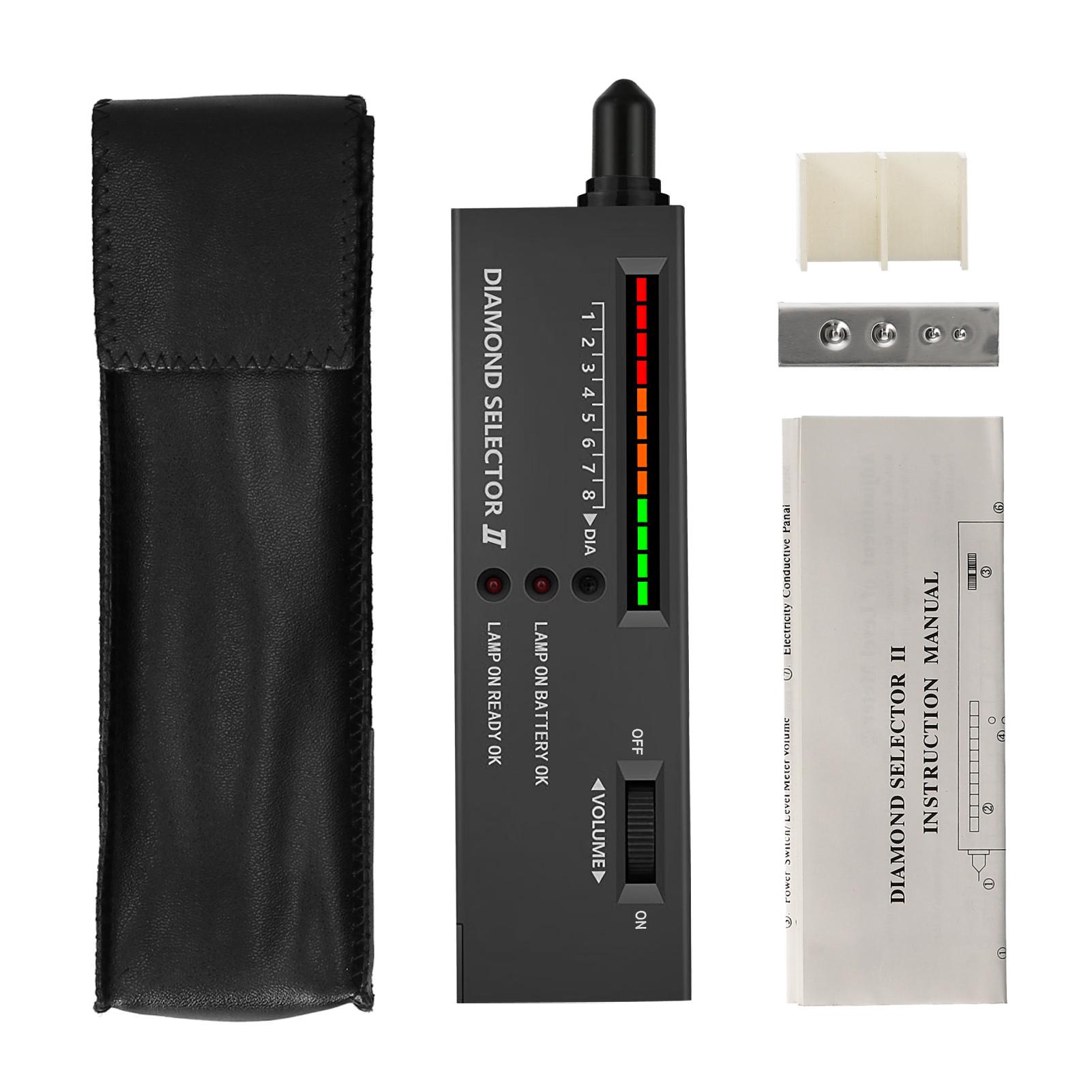 Ручка-тестер бриллиантов Высокоточный детектор бриллиантов Селектор Драгоценных Камней Инструмент для Тестирования Ювелирных Изделий с Футляром для Новичка Эксперта