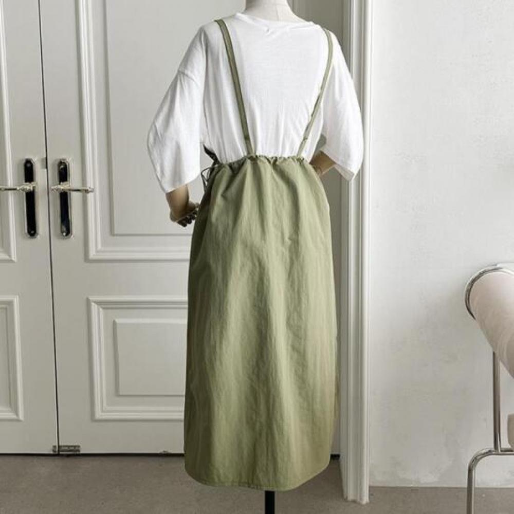 New Arrivals Open Run Women Cute Layered Spring String Long Dress