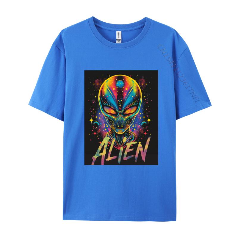 ALIEN HEAD TShirt Personalized Tshirt Prevalent Mens Cotton Tshirts Tops Tees Colorful 3d Printed T Shirts