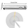 Blades Feeler Gauge Set Stainless Steel Dual Marked Metric and Standard SAE Valve Thickness Gauge Gap Measuring Tool