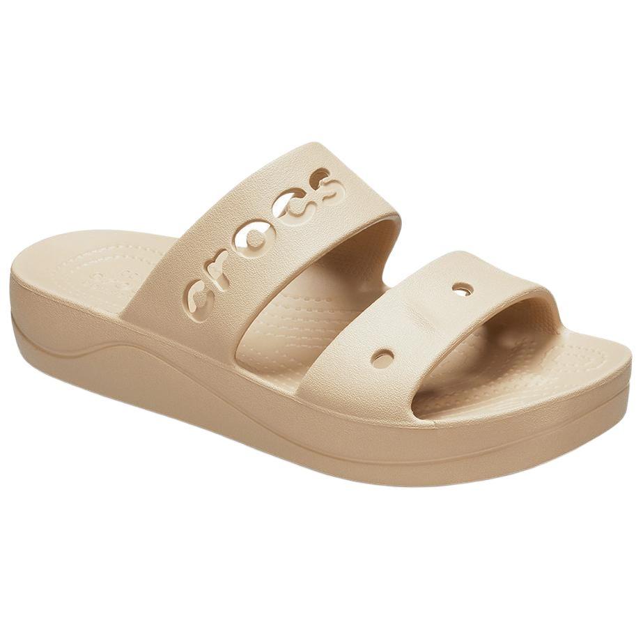 Crocs Durable Lightweight EVA Anti-Wear Slide Sandals Women Footwear Brown 210121-212