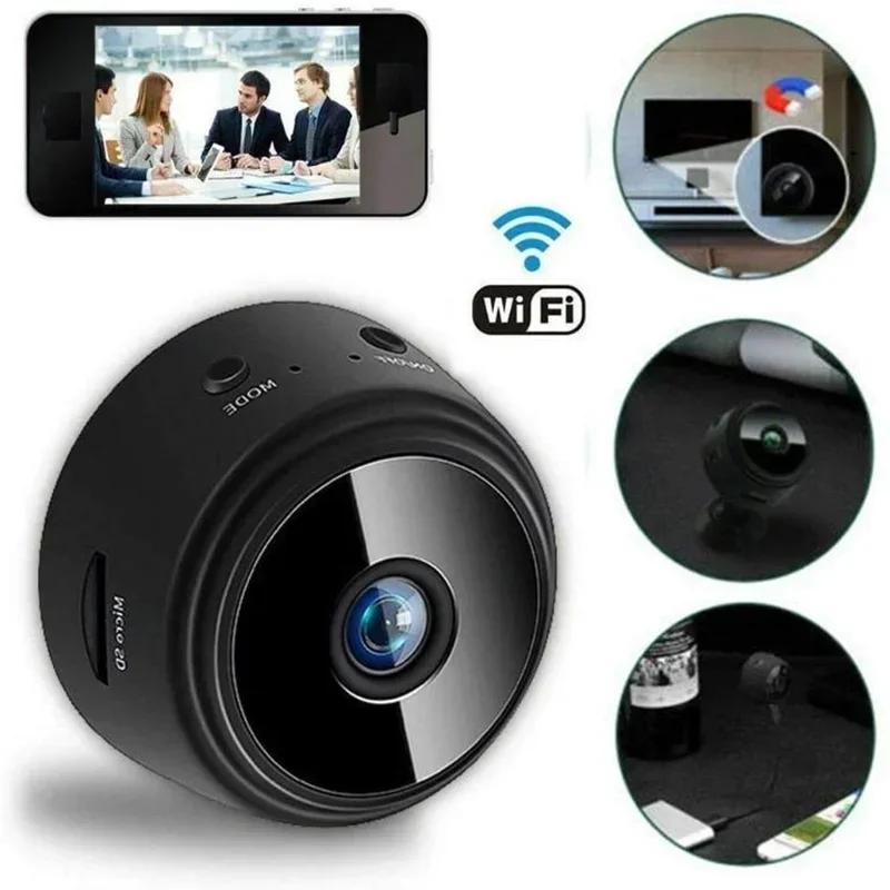 

IP-камера HD1080P Home Security Wireless Wi-Fi Mini Camera Small CCTV Infrared Night Vision Detection Motion Detection SD Card Slot Audio чорний