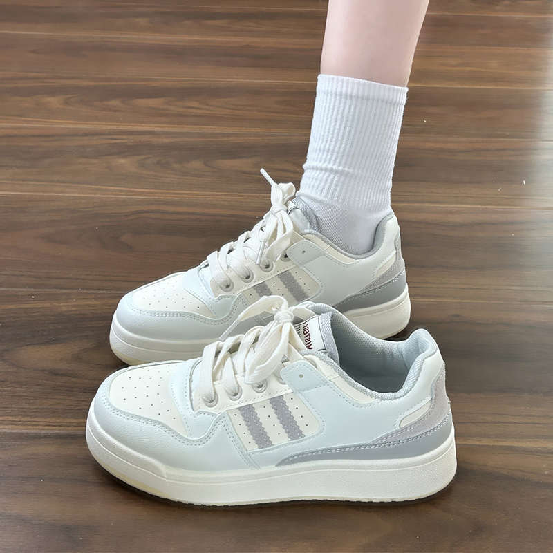 Retro Hong Kong Style Thick Baseplate Shoes Women's Autumn New Ins Super Fire Versatile Niche Casual Sports Shoes
