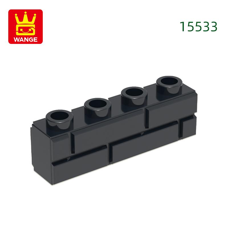 70 stuks / partij 15533 Dikke 1x4 Muur Bouwstenen MIJN EIGEN CREATIE DOE-HET-ZELF Constructie Toevoegingen Passend Inclusief Baksteen Kinderspeelgoed about 70pcs