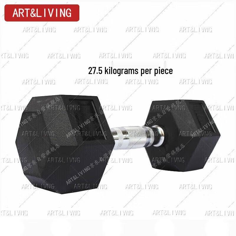 ART&LIVING Hex Rubber-Coated Dumbbell