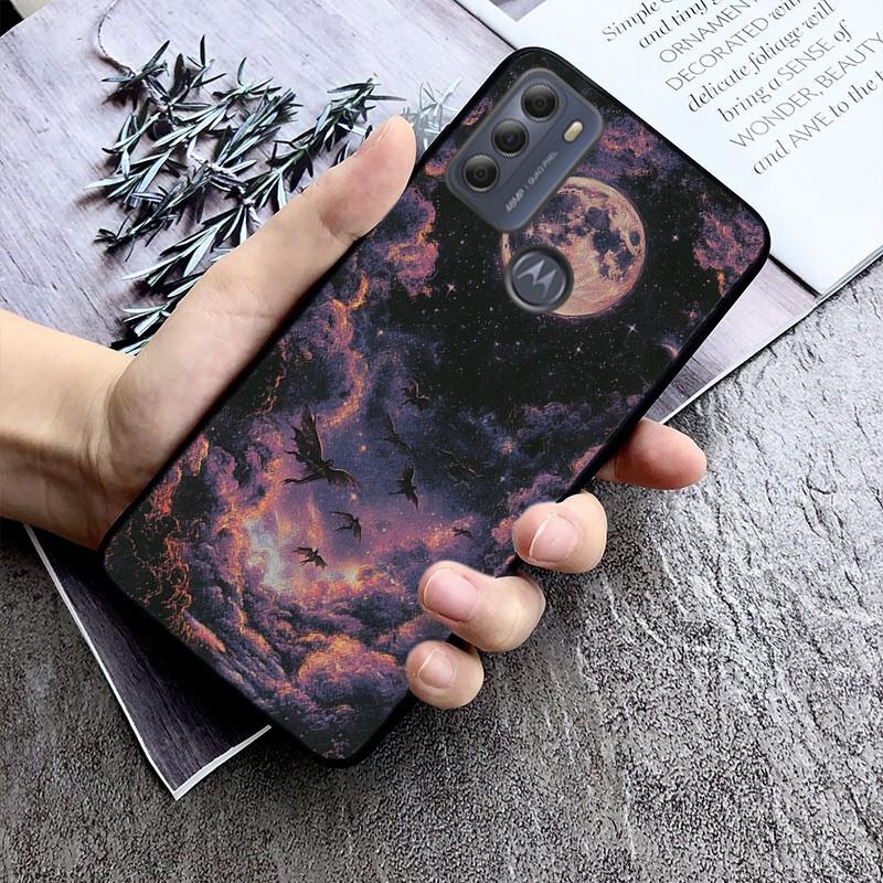 Clound Moon Star Night PhoneCase For Motorola Moto G85 G55 G05 G14 G75 G31 G50 G10 G20 G30 G60 G13 G32 G84 G54 G53 G72 G24 Power