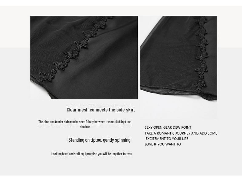 Guiruo Plus Size Pajama Set with Chest Pads & Supportive Straps - Includes Nightdress & Cozy Robe