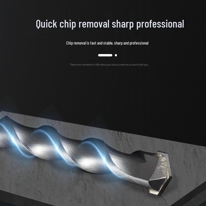 מקדח פטיש 6 מ"מ לבטון: מקדח מרובע ועגול מסגסוגת לחדירת קיר