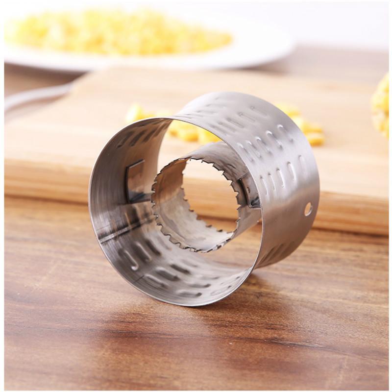 Praktisk Roterende Mais Skreller Rustfritt Stål Husholdnings Mais Tresker