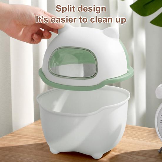 Creative Large Capacity Thickened Garbage Can Trash Desk Waste Container Home Improvement