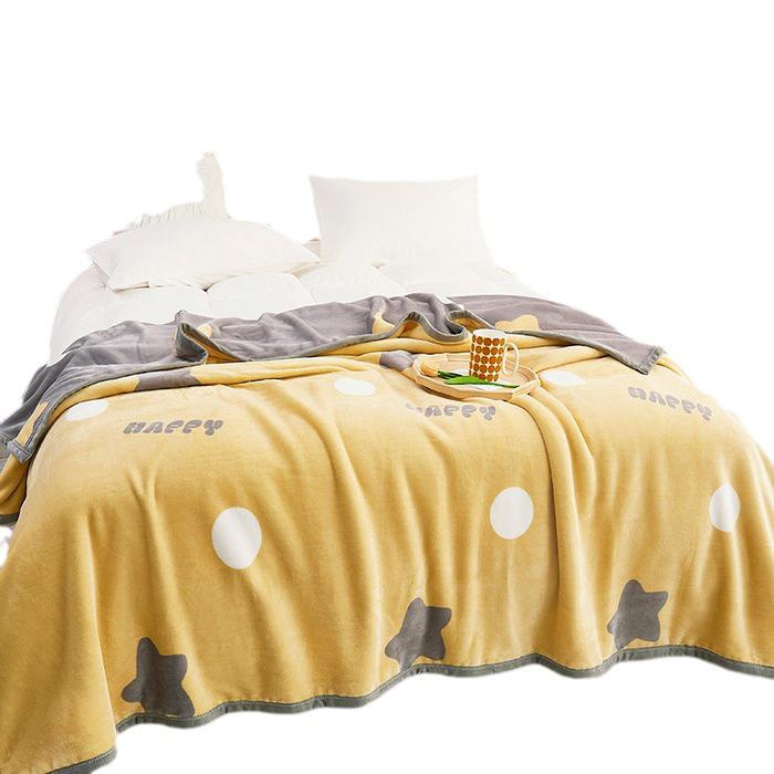 Dual-Use Flannel Throw & Bed Sheet: Thick, Warm, Winter & All-Season Blanket for Dorm or Home, Single/Double